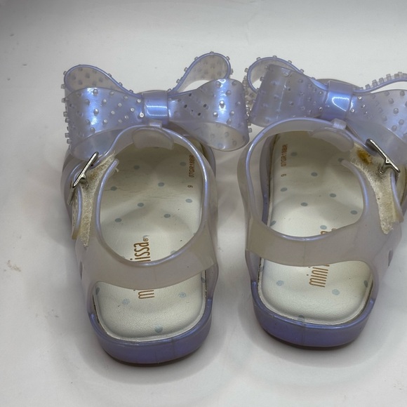 Mini Melissa Jelly Bow Sandal SZ 6 - Picture 4 of 6